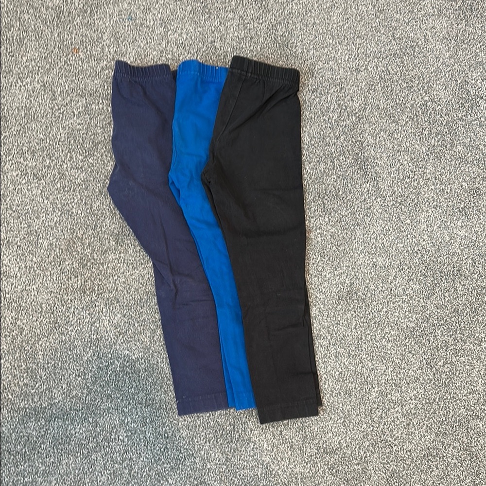 Hanna Andersson Set of Three Leggings - Black, Blue, and Navy
